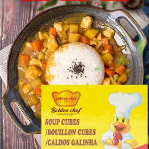 Chicken flavored soup chunks