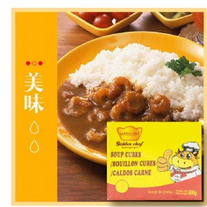 Beef flavored soup chunks