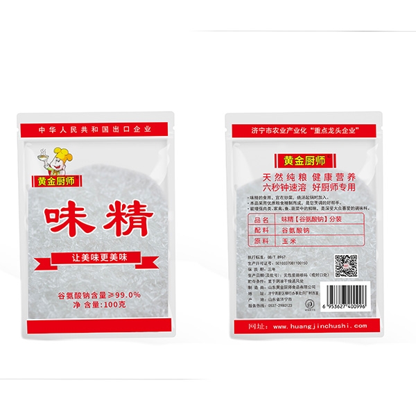黃金廚師味精紅袋100g